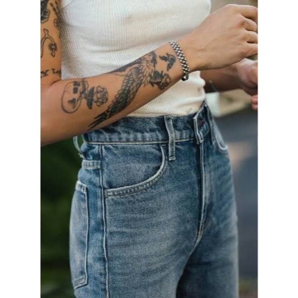 Imogene + Willie Sophie Weston Jeans 29 x 32 High Rise Straight USA Rigid Cotton